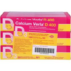 Calcium Verla D 400 Brausetabletten 120 St