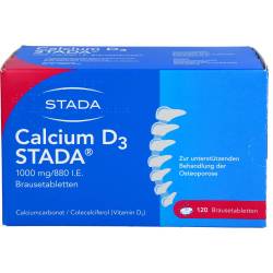 Calcium D3 Stada 1000 mg/880 I.E. Brausetabletten 120 St