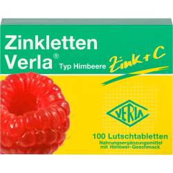 Zinkletten Verla Himbeere Lutschtabletten 100 St