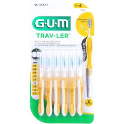 Gum Trav-Ler 1,3mm Tanne gelb Interdental+6Kappen 6 St