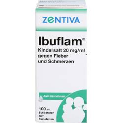 Ibuflam Kindersaft 20mg/ml gegen Fieber u.Schmerz. 100 ml