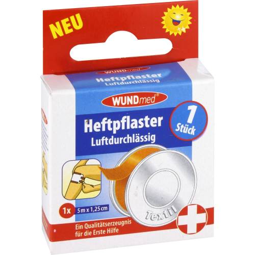 Heftpflaster Textil 1,25 cmx5 m 1 St