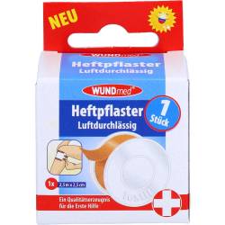Heftpflaster Textil 2,5 cmx2,5 m 1 St