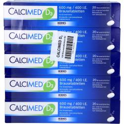 Calcimed D3 600 mg/400 I.E. Brausetabletten 100 St