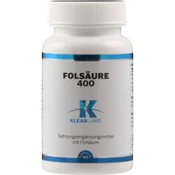 Folsäure 400 µg Klean Labs Kapseln 100 St