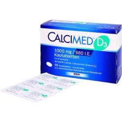 Calcimed D3 1000 mg/880 I.E. Kautabletten 48 St