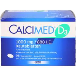 Calcimed D3 1000 mg/880 I.E. Kautabletten 96 St