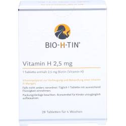 Bio-H-Tin Vitamin H 2,5 mg für 4 Wochen Tabletten 28 St