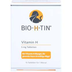 Bio-H-Tin Vitamin H 5 mg für 1 Monat Tabletten 15 St