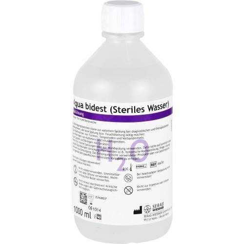 Aqua Bidest Spüllösung 1000 ml