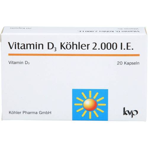Vitamin D3 Köhler 2.000 I.E. Kapseln 20 St