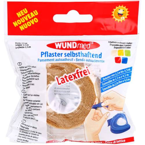 Pflaster selbsthaftend dehnbar 2,5 cmx2,5 m Rolle 1 St