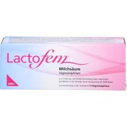 Lactofem Milchsäure Vaginalzäpfchen 14 St