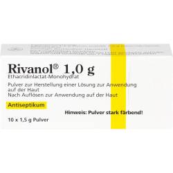 Rivanol 1,0 g Pulver 10 St