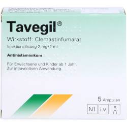 Tavegil Injektionslösung 2 mg/2 ml Ampullen 10 ml