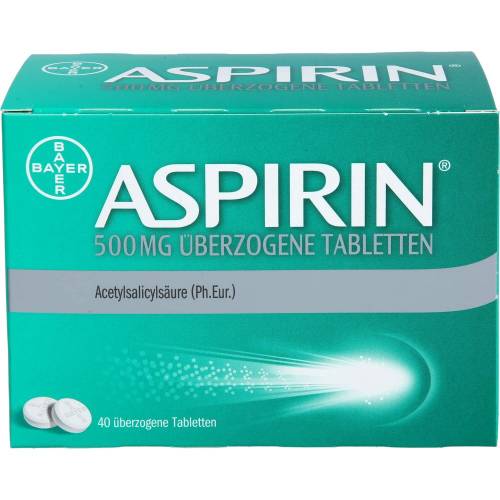 Aspirin 500 mg überzogene Tabletten 40 St