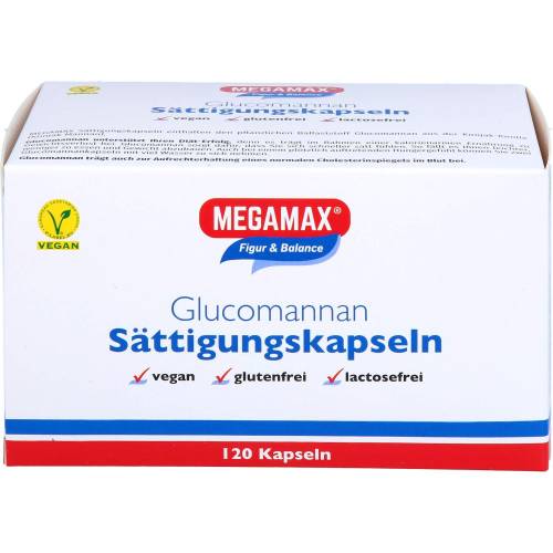Megamax Sättigungskapseln Glucomannan 120 St