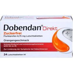 Dobendan Direkt zuckerfrei Flurbiprofen 8,75mg Lut 24 St