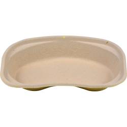 Nierenschale Pappe 48x150x255 mm grau 10 St