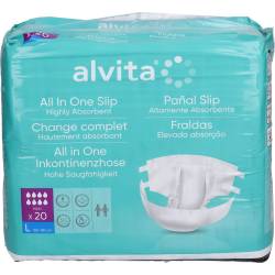 Alvita All-in-One Inkontinenzhose maxi large Nacht 20 St