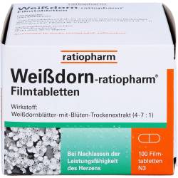 Weissdorn-Ratiopharm Filmtabletten 100 St