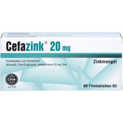 Cefazink 20 mg Filmtabletten 60 St