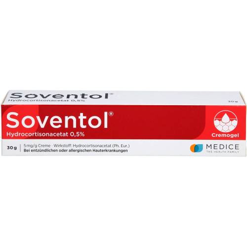 Soventol Hydrocortisonacetat 0,5% Creme 30 g