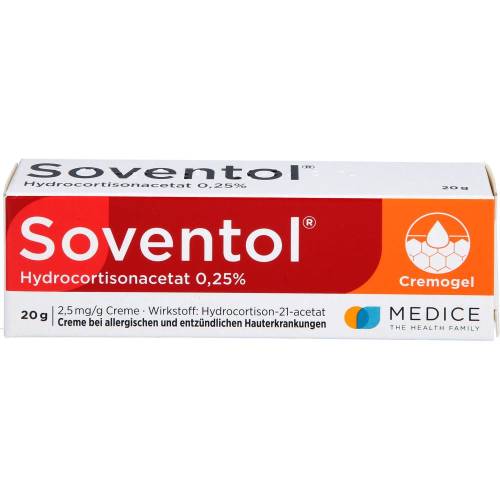 Soventol Hydrocortisonacetat 0,25% Creme 20 g