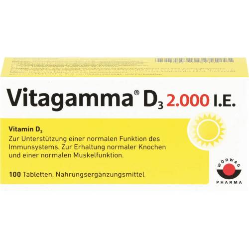 Vitagamma D3 2.000 I.E. Vitamin D3 Nem Tabletten 100 St