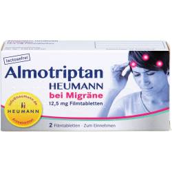 Almotriptan Heumann bei Migräne 12,5 mg Filmtabl. 2 St