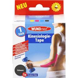 Kinesiologie Tape 5 cmx5 m schwarz 1 St