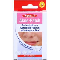 Akne Patch Hydrocolloid 3 Größen 24 St