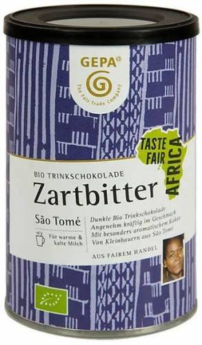 Ciocolata calda neagra, eco-bio si fairtrade, 250g - GEPA