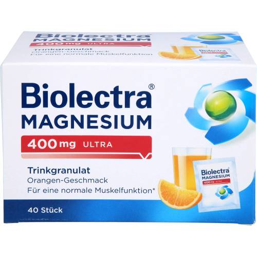 Biolectra Magnesium 400 mg ultra Trinkgran.Orange 40 St