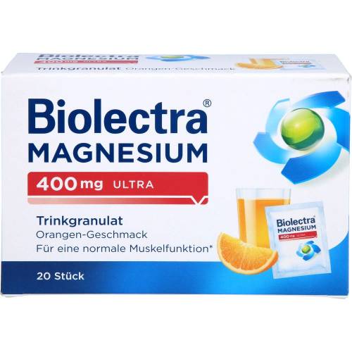 Biolectra Magnesium 400 mg ultra Trinkgran.Orange 20 St