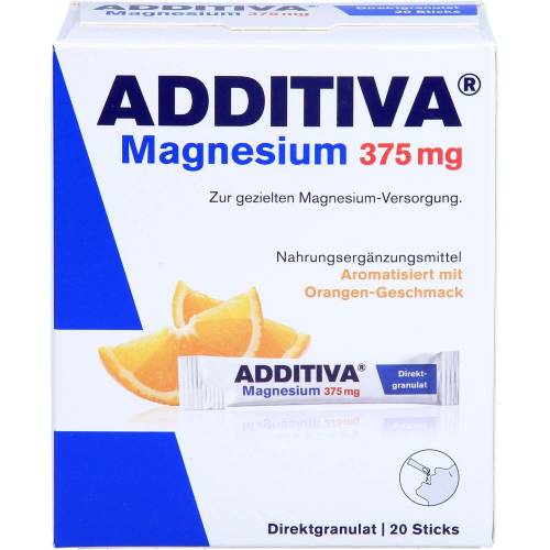 Additiva Magnesium 375 mg Sticks Orange 20 St