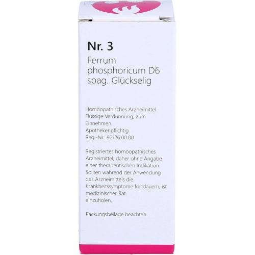 Nr.3 Ferrum phosphoricum D 6 spag.Glückselig 50 ml