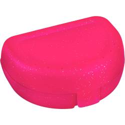 Zahnspangenbox small pink transparent 1 St