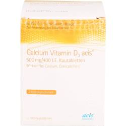 Calcium Vitamin D3 acis 500 mg/400 I.E. Kautabl. 120 St