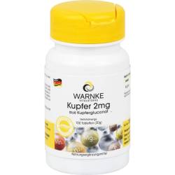 Kupfer 2 mg aus Kupfergluconat Tabletten 100 St