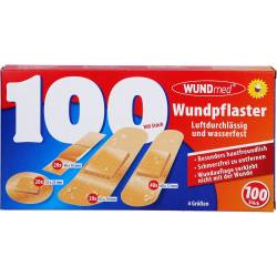 Wundpflaster luftdurchlässig+wasserfest 4 Größen 100 St