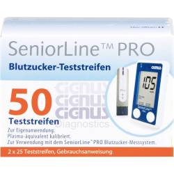 Seniorline Pro Blutzucker-Teststreifen Cignus 50 St