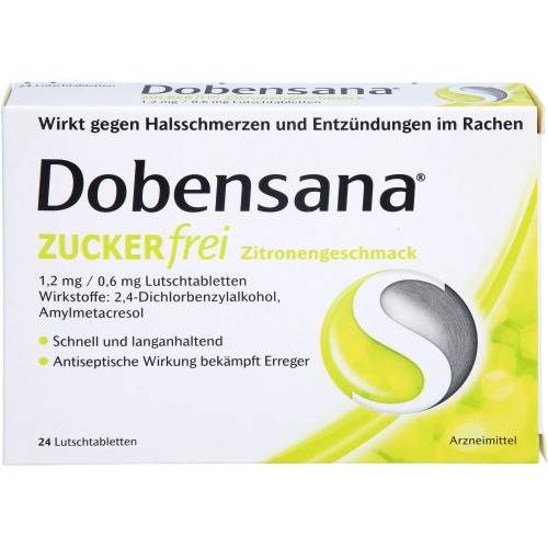 Dobensana zuckerfrei Zitronengesc.1,2mg/0,6mg Lut. 24 St