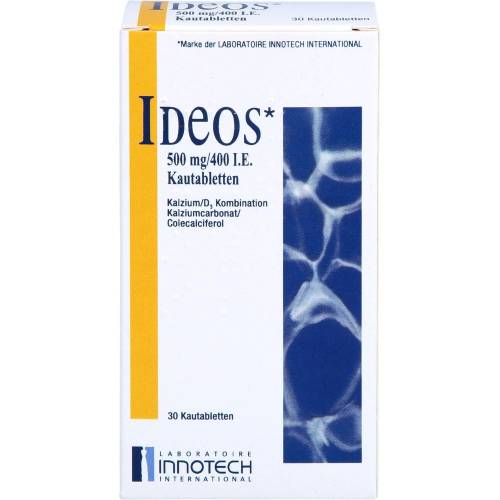Ideos 500 mg/400 I.E. Kautabletten 30 St