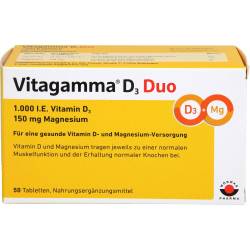 Vitagamma D3 Duo 1.000 I.E Vit.D3 150mg Magnes.Nem 50 St