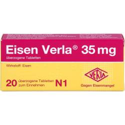 Eisen Verla 35 mg überzogene Tabletten 20 St