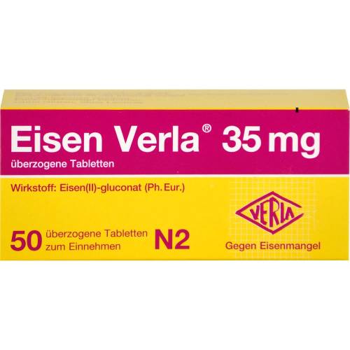 Eisen Verla 35 mg überzogene Tabletten 50 St