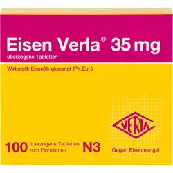 Eisen Verla 35 mg überzogene Tabletten 100 St