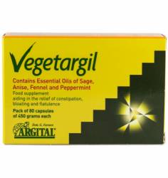 Vegetargil, supliment alimentar cu uleiuri esentiale de salvie, anason, fenicul si menta, 36g - Argital