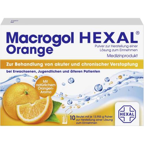 Macrogol Hexal Orange Plv.z.Her.e.Lsg.z.Einn.Btl. 10 St